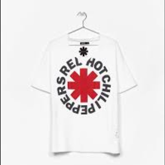 t shirt red hot chili peppers bershka